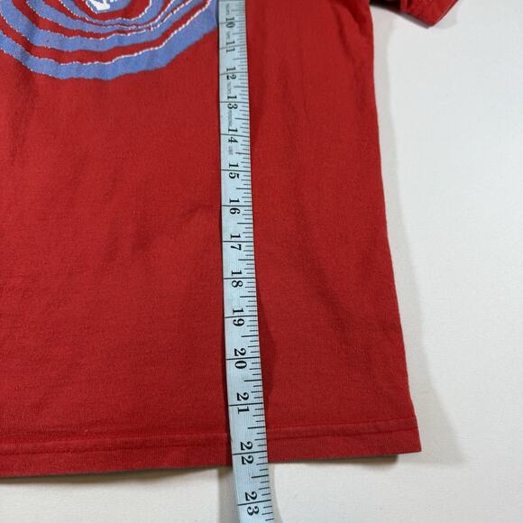 Vintage Volcom Logo Skater Y2K Graphic Baby Tee T-Shirt - Red Wms Small - Picture 9 of 9